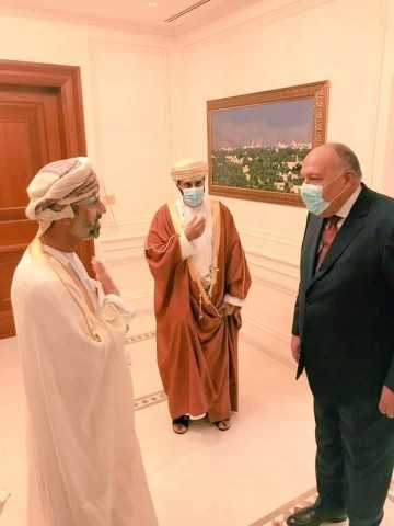 شكري يلتقي رئيس مجلس الشورى العماني
