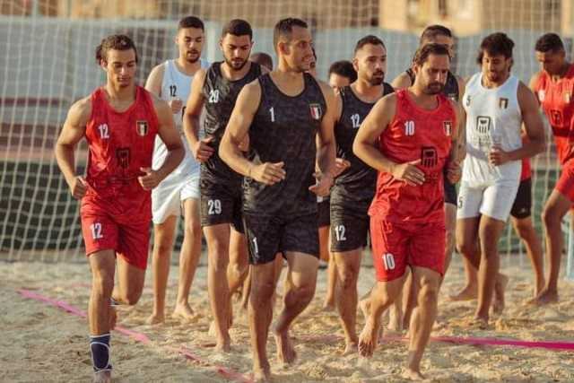 منتخب مصر لكرة اليد الشاطئية فى معسكر تدريبى بملاعب سيتى كلوب الشروق استعدادا لبطولة العالم